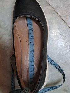 Clarks Black Leather Flats