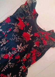 Black And Red Gown