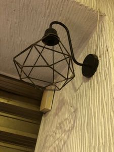 Rot Iron Wall Lamp