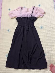 Chic Black &amp; White Layered Dress