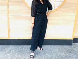 Black Wrap Jumpsuit