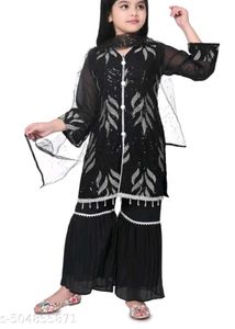 Stunning Black  garara Set