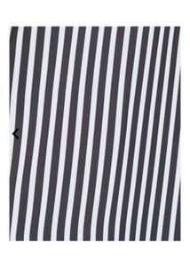 Striped Button-Down Shirt with Ruffled Cuffs