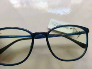 Blue Round Frame Glasses