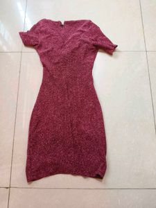 Sparkly Ruched Mini Dress