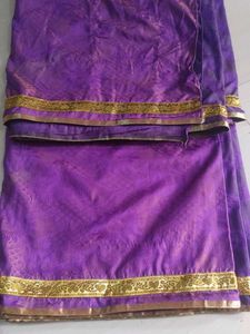 Beautiful Purple Silk Saree