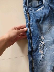 Blue Ripped Jeans