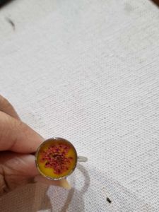 Unique Floral Resin Ring