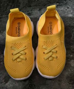 New branded Babyoy Yellow Slip-On Casual shoes