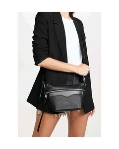 Rebecca Minkoff Black Leather Crossbody Bag