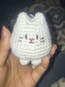 Crochet Cat Figurine