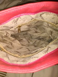 Pink Fringed Crossbody Sling Bag