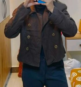 Vintage Brown Cropped Jacket
