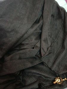 Elegant Black dupatta with tassels