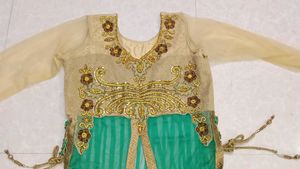 Long koti 2 pice frock with dupatta full set