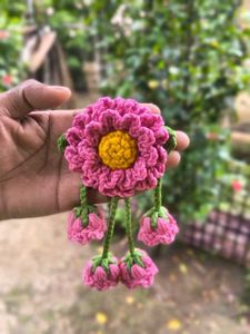 Handmade Crochet Flower Hair Clip