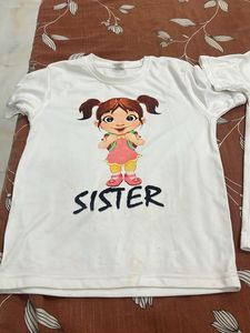 Cute Brother-Sister T-Shirt Set (Combo Pack)