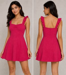 💖 Pink Flared Mini Dress 💖