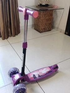 Purple 3-Wheel Scooter with Light-Up Wheels