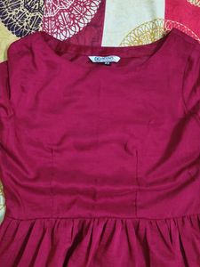 Elegant Maroon Kurta Set with Dupatta