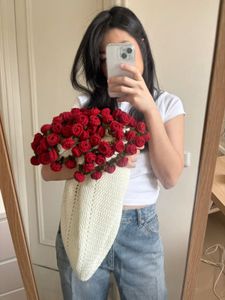 Handmade Crochet Rose Bouquet