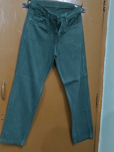 Green Denim Jeans