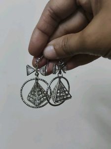 Cute Silver Bow Earrings