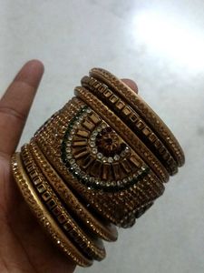 Exquisite Embellished Bangle Set