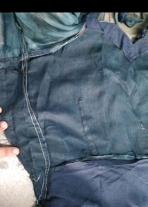 Organza Dress Dark Blue Colour With Dupatta