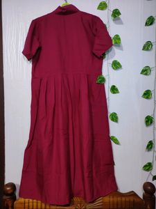 Red Button Dress