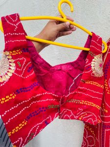 Bandhani Lehenga With Jacket