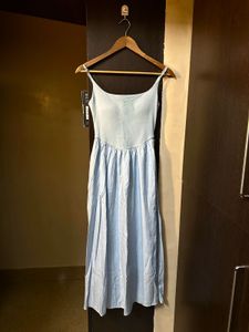 Light Blue Midi Dress