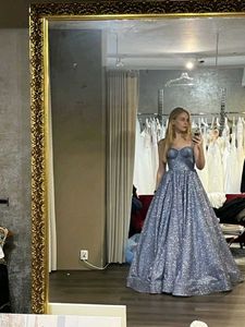 ball gown Sparkling Strapless Evening