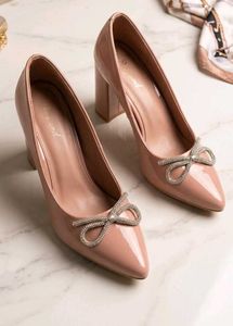 3.5inch  Pink Bow Heels