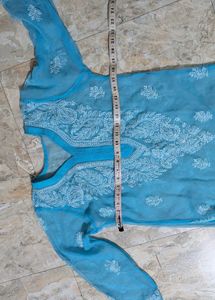 Sky Blue Chikankari Kurta