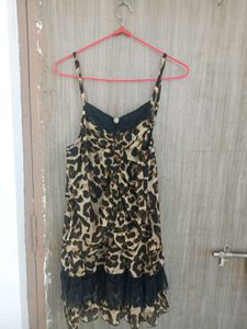 Leopard Print Mini Dress