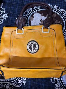 Stylish Yellow Handbag