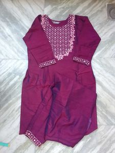 Elegant Embroidered Kurta Set