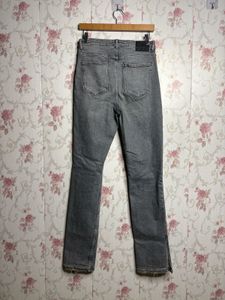 Stylish Ripped Grey Jeans
