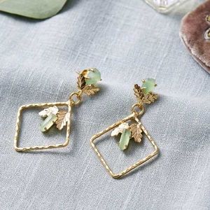 Bohemian Leaf Drop Earrings