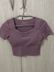 Purple Activewear Crop Top