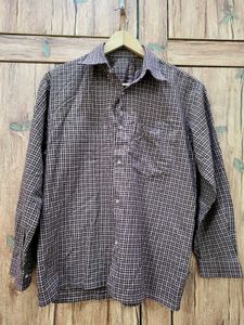 Plaid Wool-Blend Overshirt