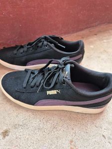 Puma Black Suede Sneakers