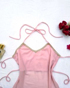 Y2k Fairy halter backless top🦢🩷