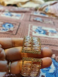 Sparkling Rosegold Crystal Bangle Bracelet
