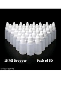 Pack of 50 x 15ml Dropper Bottles