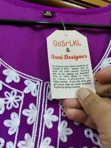 Vibrant Purple Embroidered Anarkali Suit Set