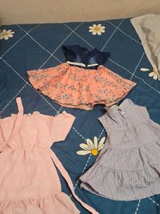 Girls' Dress Bundle - 3 Cute Dresses