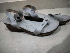 Grey Thong Strap Sandals