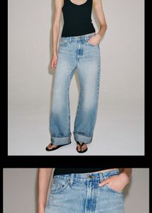 ZARA Light Wash Wide Leg Jeans
